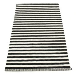 Duo Rug 85x160 Cm, Black/Vanilla