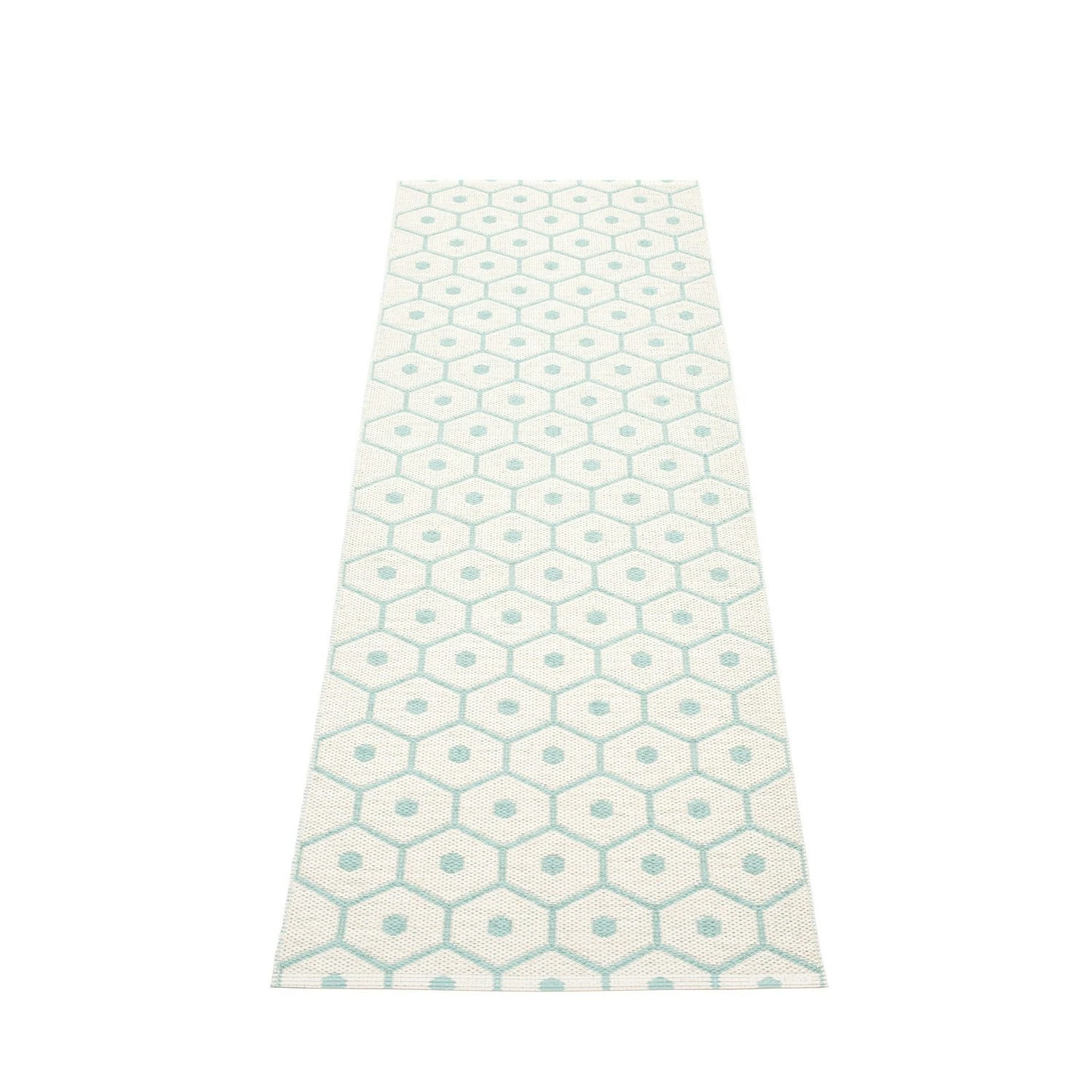 Honey Rug 70x225 Cm, Pale Turquoise/Vanilla 2 Honey Rug 70x225 Cm, Pale Turquoise/Vanilla - Image 2