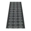 Hugo Rug 70x160 Cm, Black Metallic/Black
