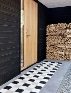 Pix Rug Black / Vanilla / Beige, 70x300 Cm 6 Pix Rug Black / Vanilla / Beige, 70x300 Cm -Hay Sales Store pappelina pix rug black vanilla beige 1 2