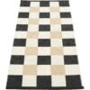 Pix Rug Black / Vanilla / Beige, 70x160 Cm