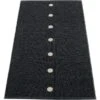 Peg Rug 70x140 Cm, Black/Lin