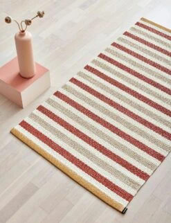 Teo Rug Brick Red / Beige / Vanilla, 140x200 Cm -Hay Sales Store pappelina teo rug brick red beige vanilla 1 3