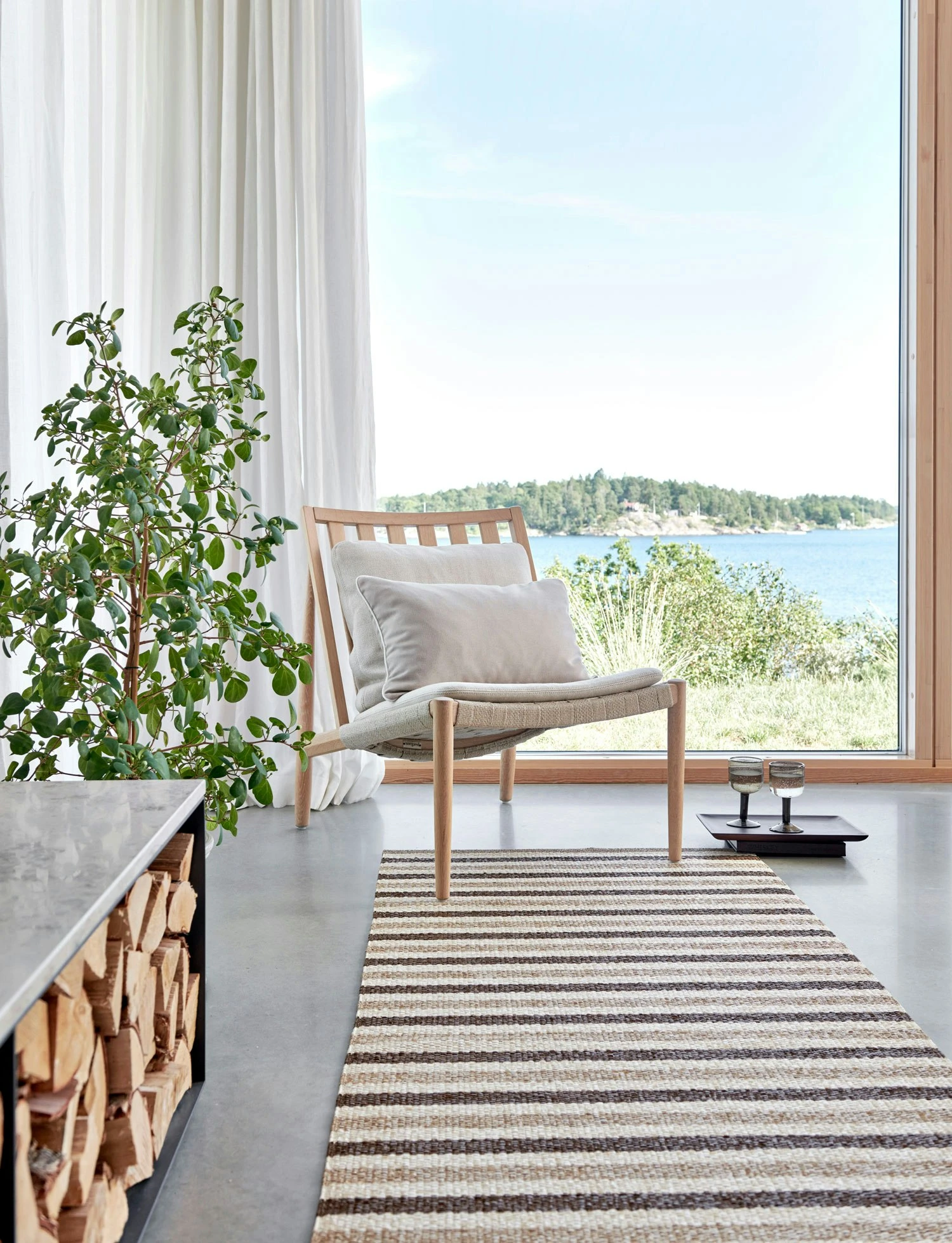 Teo Rug Brown / Beige / Vanilla, 70x240 Cm 2 Teo Rug Brown / Beige / Vanilla, 70x240 Cm - Image 2