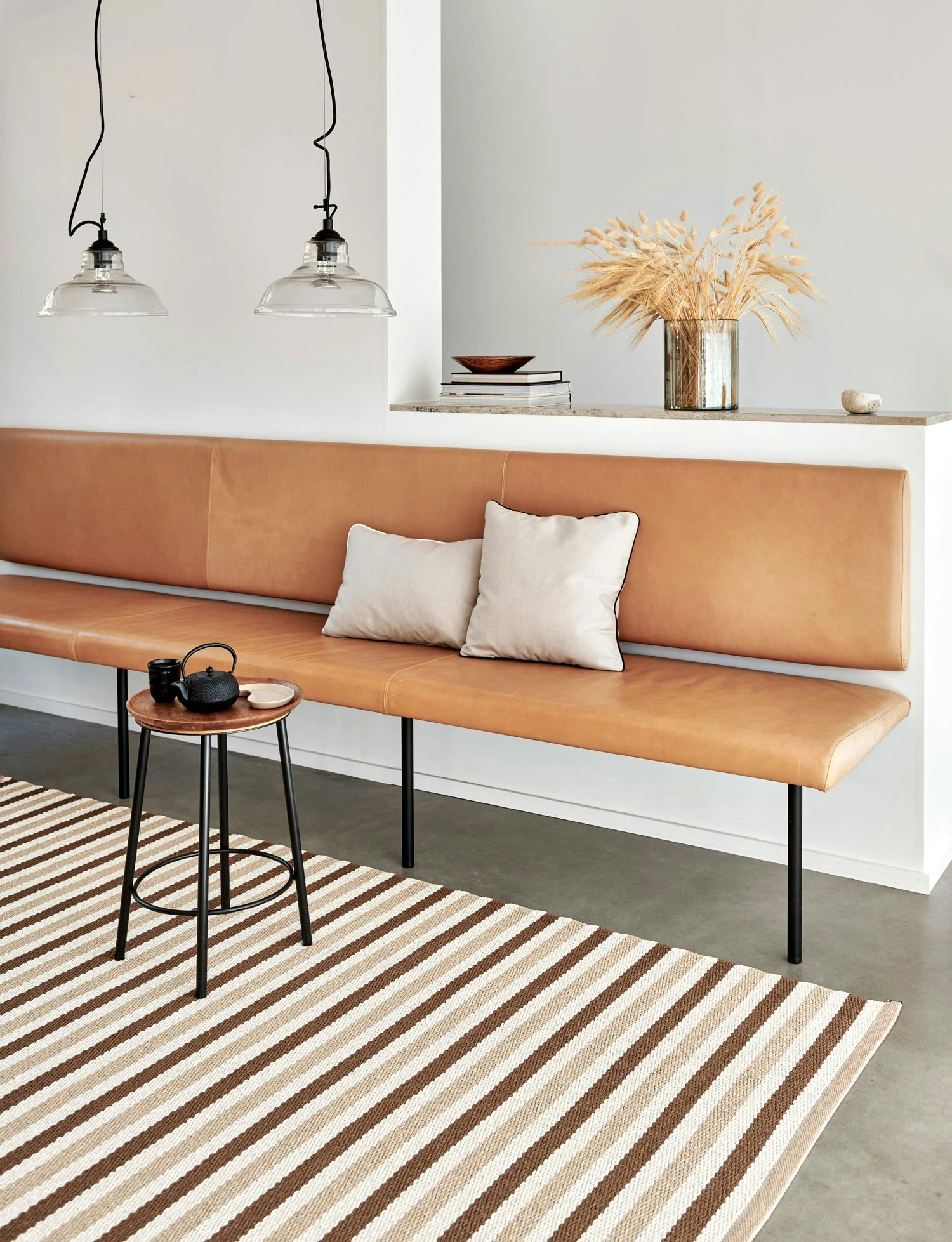 Teo Rug Brown / Beige / Vanilla, 70x240 Cm 3 Teo Rug Brown / Beige / Vanilla, 70x240 Cm - Image 3