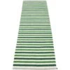 Teo Rug Dark Green / Grass Green / Vanilla, 70x240 Cm