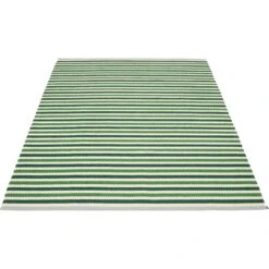 Teo Rug Dark Green / Grass Green / Vanilla, 140x200 Cm