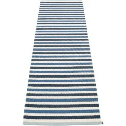 Teo Rug Denim / Dark Blue / Vanilla, 70x240 Cm