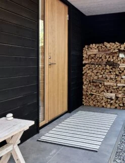 Teo Rug Warm Grey / Charcoal / Vanilla, 70x240 Cm -Hay Sales Store pappelina teo rug warm grey charcoal vanilla 1 1