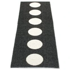 Vera Rug 70x300 Cm, Black/Vanilla