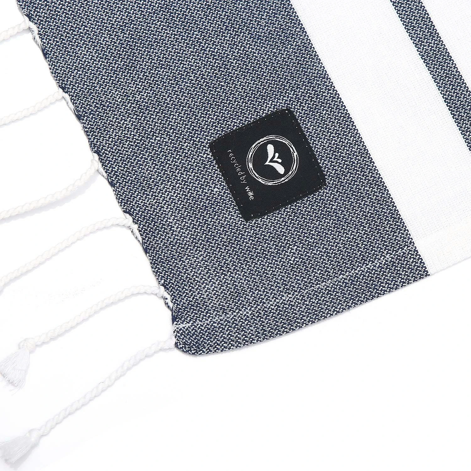 Alma Hamam Bath Sheet 80x180 Cm, Blue 3 Alma Hamam Bath Sheet 80x180 Cm, Blue - Image 3