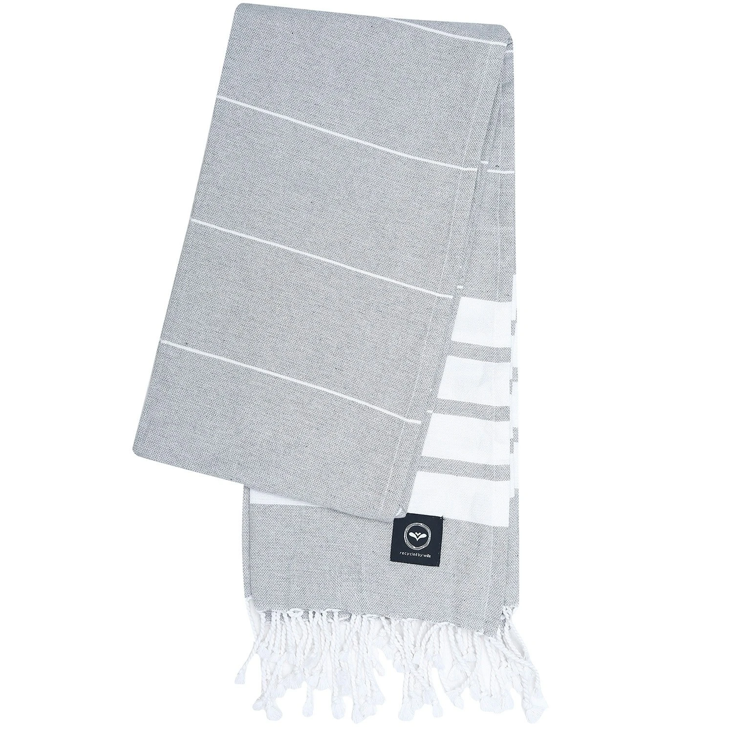 Alma Hamam Bath Sheet 80x180 Cm, Light Grey 1 Alma Hamam Bath Sheet 80x180 Cm, Light Grey