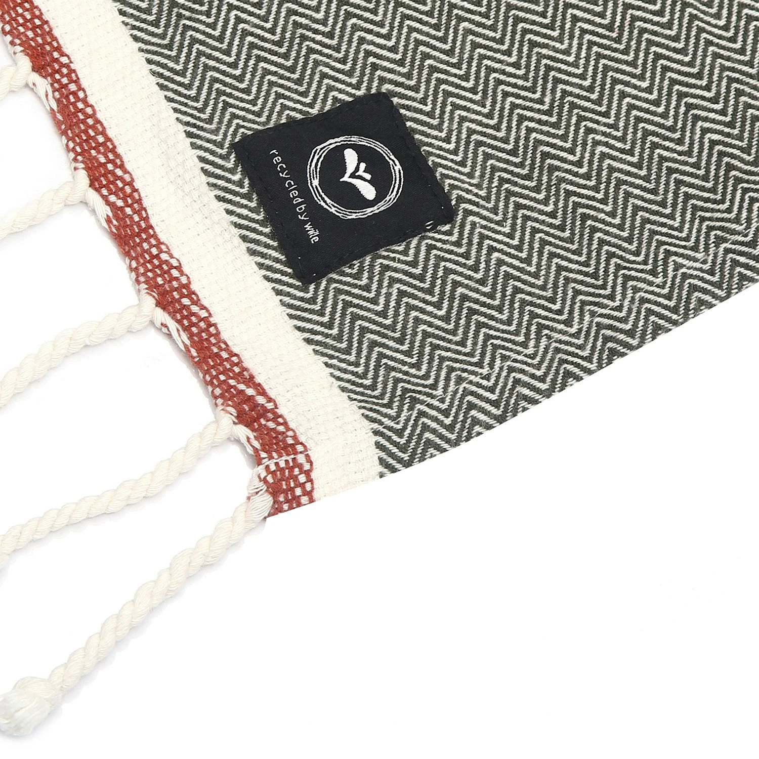 Amasra Hamam Bath Sheet 90x190 Cm, Olive Green 2 Amasra Hamam Bath Sheet 90x190 Cm, Olive Green - Image 2