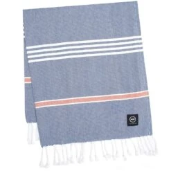 Koster Hamam Bath Sheet 80x180 Cm, Blue/Orange