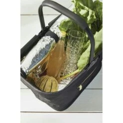 Sagaform City Cool Bag 26 L, Black/Gold -Hay Sales Store sagaform city cooler basket grey 6