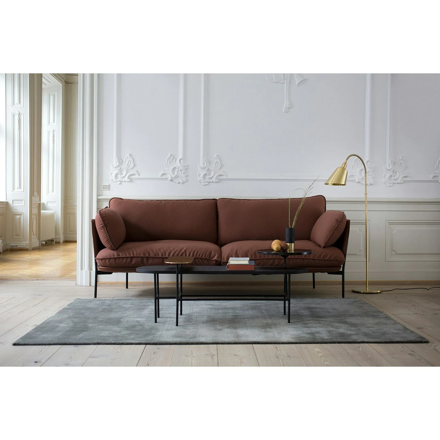 &Tradition Palette Coffee Table Jh7 Black Ash / Marble 5 &Tradition Palette Coffee Table Jh7 Black Ash / Marble - Image 5