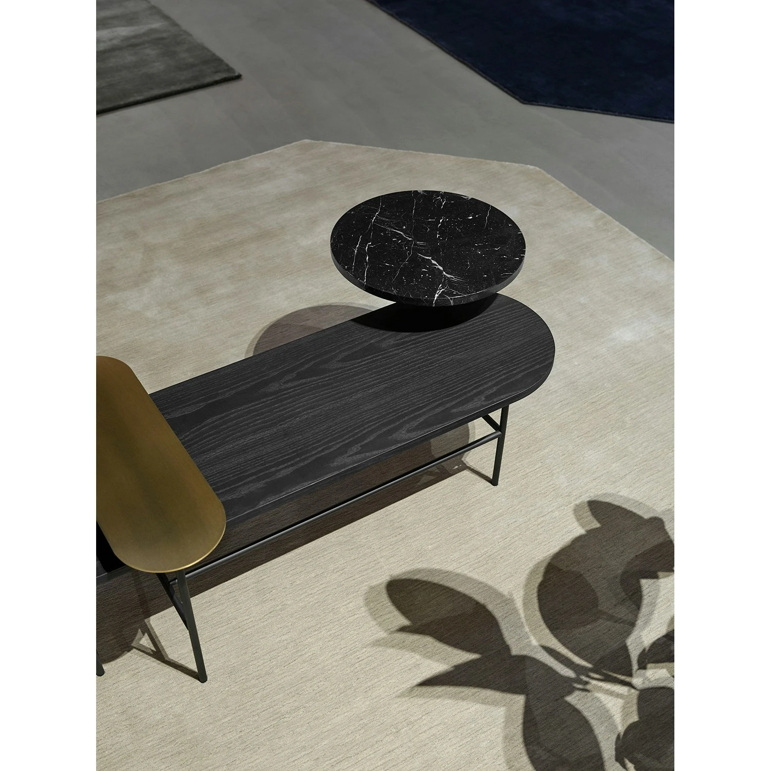 &Tradition Palette Coffee Table Jh7 Black Ash / Marble 6 &Tradition Palette Coffee Table Jh7 Black Ash / Marble - Image 6